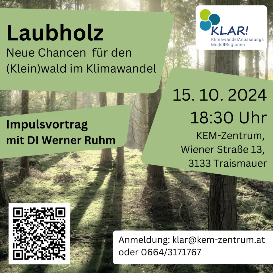 Laubholz - Neue Chancen für den (Klein)Wald im Klimawandel