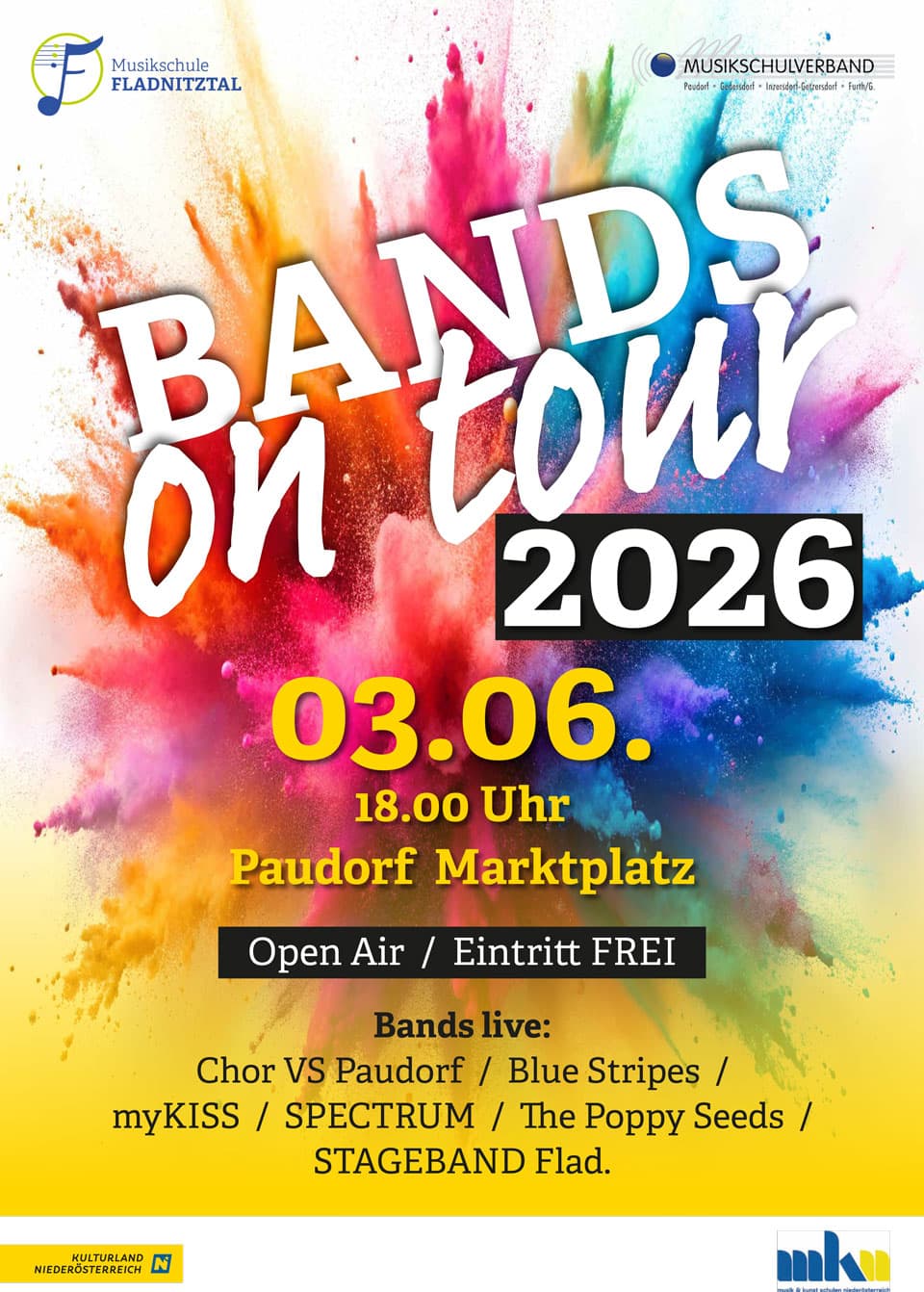 Bands on tgour 2026