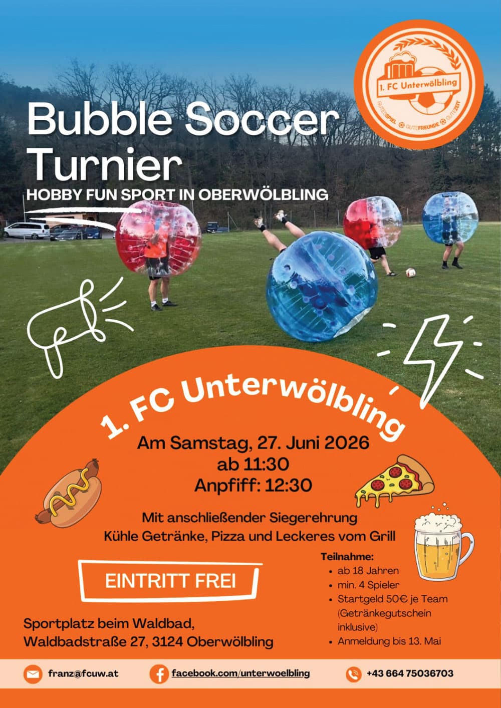 Bubble Soccer Turnier