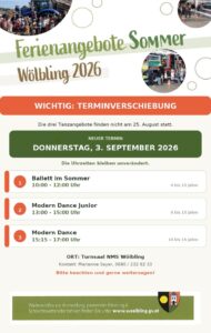 Wichtig: Terminverschiebung