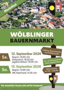 Herzliche Einladung zum 42. Wölblinger Bauernmarkt – 12. & 13. September 2026